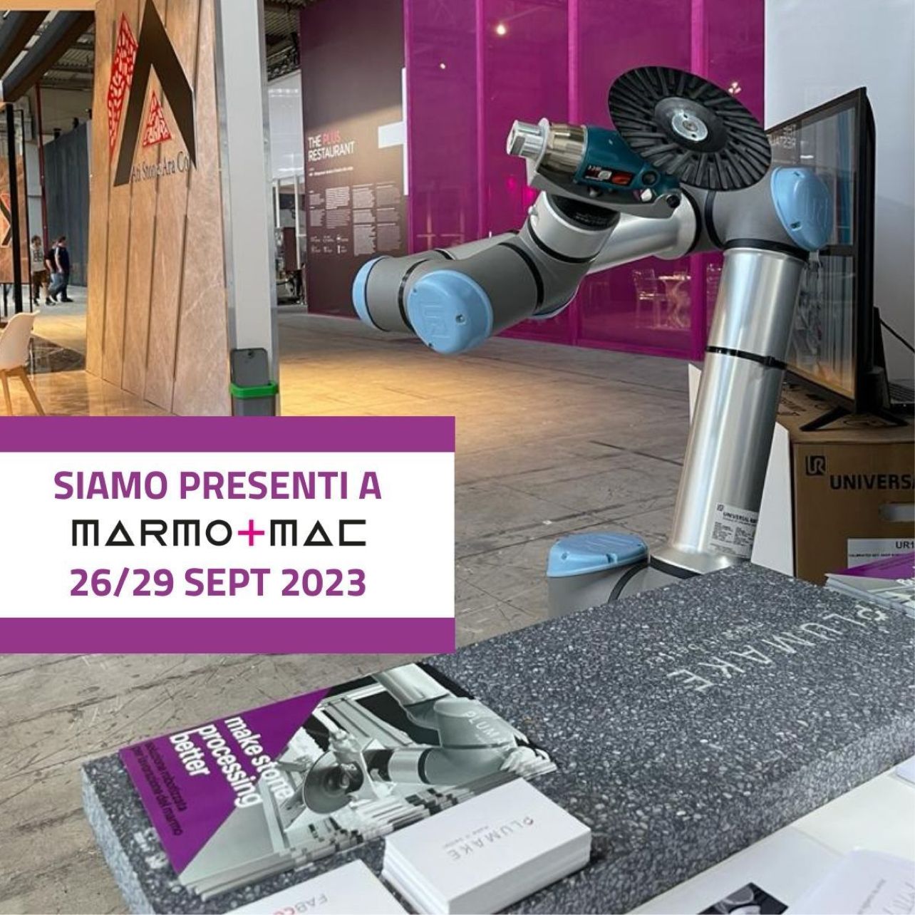 marmomac 2023 plumake srl